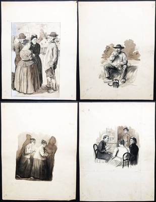 Charles Huard / André Theuriet 67 drawings dessins Zeichnungen original dessin