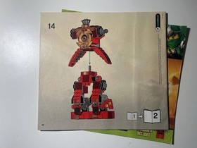 Lego Ninjago 9448 Samurai Mech - Instructions Only