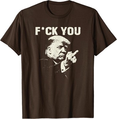 Trump Middle Finger 2026 Meme Funny Trump Flipping Unisex T-Shirt