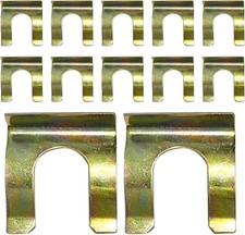 12 PCS Brake Line Clips, Metal Brake Line Retainer, U Shaped Brake Hose Bracket