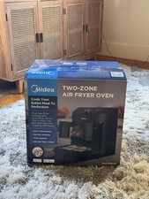 NEW Midea 11-quart Dual Basket Air Fryer Oven Wi-Fi & App Connected MAD1119DBPW
