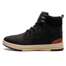 Crosshatch Staiger Mens Boots Casual Designer Urban Fashion Hi-Tops Black