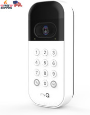 Myq Smart Garage Door Video Keypad with Wide-Angle Camera,Customizable PIN Codes