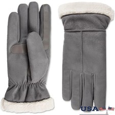 Touchscreen Waterproof Gloves W/ Enhanced Grip  Cozy Warm Sherpa Lining New