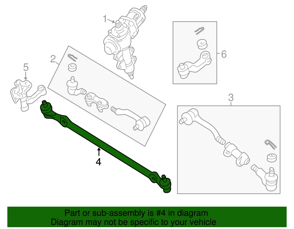 Nissan 1998-2004 genuino - enlace central D8560-VK90A Foto 2 de 2