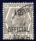 QV 1882 - 1901 SG O4 / 04  6d Grey I.R. Official Fine Used