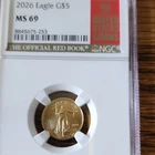 U.S. Mint 2026 American Gold Eagle $5 1/10 oz NGC MS69 Cert 8845675-253