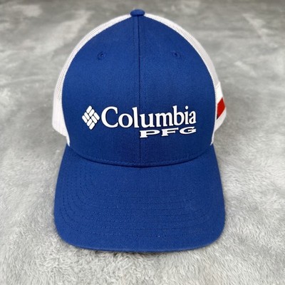 Columbia Sportswear Men's PFG Mesh Snapback Ball Cap Hat Blue Texas Flag