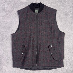 トップス 90s Woolrich wool vest Vintage Woolrich Wool Vest - Black Zip Front - Women's Size 40