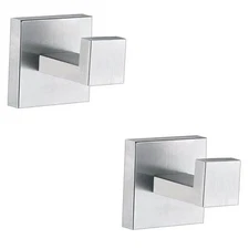 Towel Hooks for Bathrooms Towel Hook for Kitchen 2" 2Pack Brushed Nickel