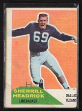 1960 Fleer #59 Sherrill Headrick - VG Set Break! RC