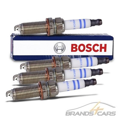 4x BOSCH ZÜNDKERZE FÜR DACIA DOKKER DUSTER RENAULT CLIO SCENIC MEGANE VOLVO V40