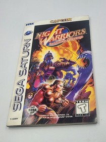Night Warriors: Darkstalkers Revenge (Sega Saturn, 1996) Complete CIB Manual Reg