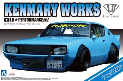 Aoshima Bunka Kyozaisha 1/24 Liberty Walk Series No.6 Nissan Skyline Kenmeri 2Dr
