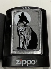 ZIPPO 2006 GREY WOLF BARRETT SMYTHE LIGHTER SEALED IN BOX 375A