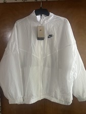 Nike Sportswear Essential Windrunner Woven Jacket White Size L DM6185-100