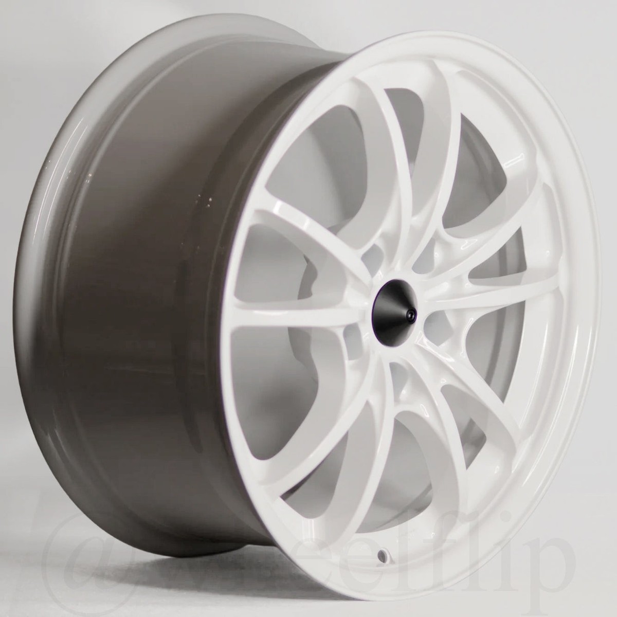 set of 4) Mugen MC10 17x9 +35 5x114.3 White - Genuine / 42700-MC10