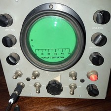 Vintage Stelma TDA-2 Telegraph Distortion Analyzer From 50's, CRT fires, beam on
