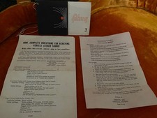 1968 Gibson ES345TD Stereo Instructions. 