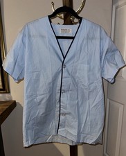 Vintage Montgomery Wards Men  s Blue Pajamas Short Sleeve Above the Knee