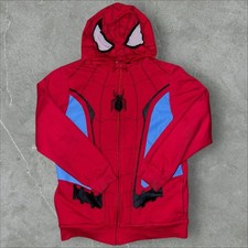 Marvel Spider-Man: Far From Home Youth Zip-Up Costume Hoodie with Mask Mesh Eyes
