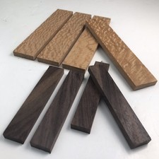 Wood Knife Scale Blanks 8 Pieces Leopardwood And Rosewood Handle Blank Crafts