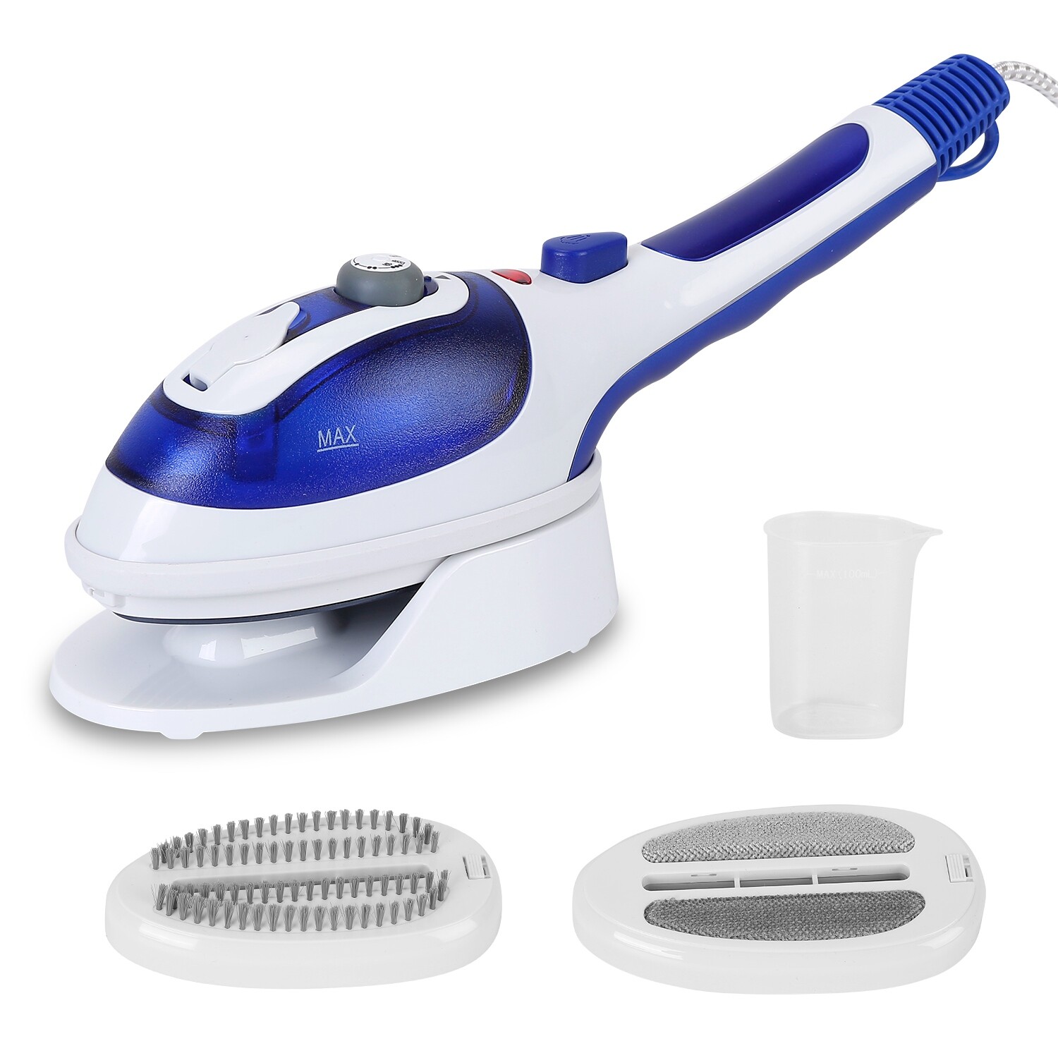 Handheld Steamer for Clothes Garment Steamer Steam Iron w/ 2 Brushes Portable