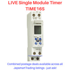 LIVE ELECTRICAL Single Module Single Channel Digital Timer TIME16S - BRAND NEW!