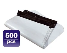 #M3-500 9x12 WHITE POLY MAILERS SHIPPING ENVELOPES PLASTIC BAGS