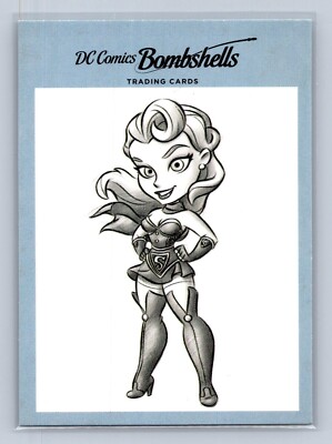 Super Girl - 2017 DC Bombshells Lil Bombshells Sketches Insert  Card # V3