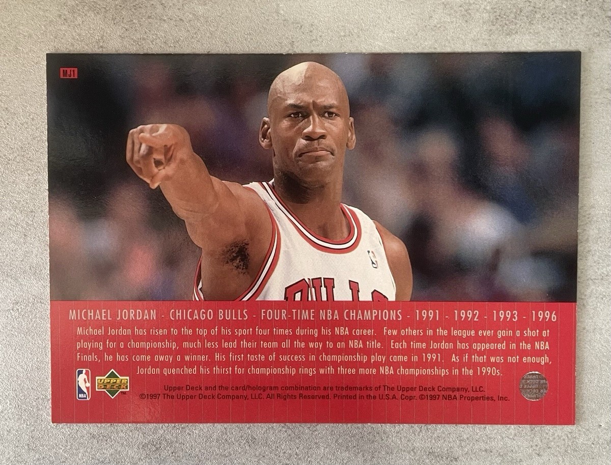 MICHAEL JORDAN '97 Upper Deck Authenticated Jumbo #MJ1