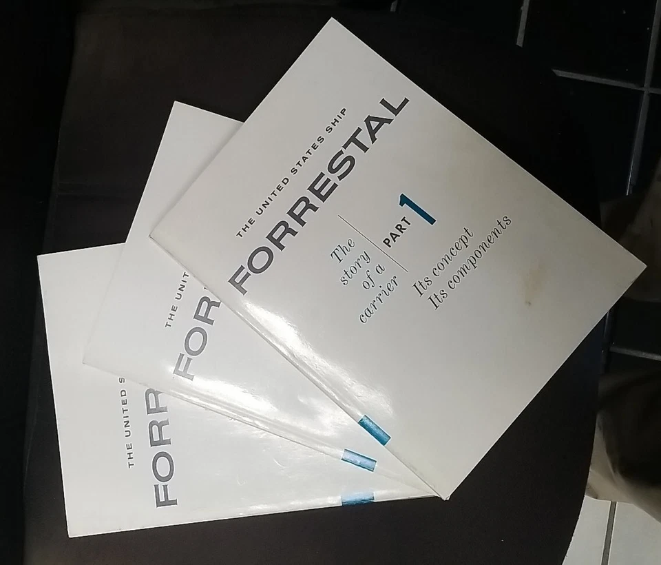 USS Forrestal The Story of a Carrier Complete Set Of 3  Excellent+ Condition  Foto 2 de 4