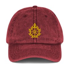 Jagannath Chakra Cap / Jagannatha Vintage Cotton Twill Cap / Hare Krishna Cap
