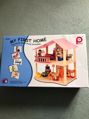 pintoy wooden dolls house