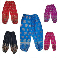 10pc INDIAN WOMEN BOHEMIAN CASUAL TRAVEL HAREM PANTS HIPPIE GYPSY BOHO PANTS