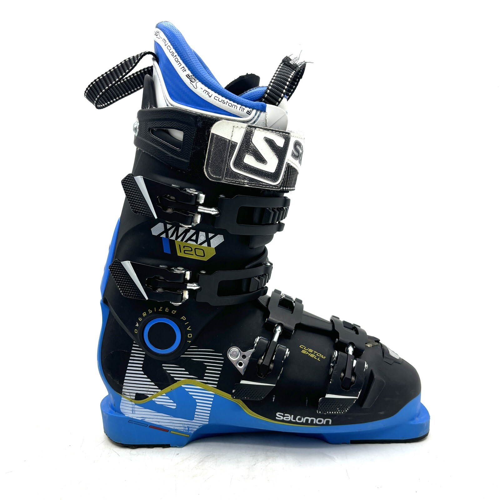 Scarponi da sci alpino Salomon X Max 120 nero blu da uomo taglia 26 5