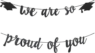 "We Are So Proud" Banner - Celebration Decoration For Achievements & Special Occasions