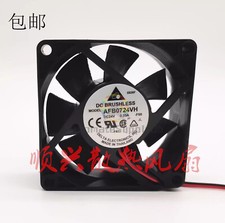 New Delta AFB0724VH 7025 DC24V 0.33A 7CM 2-Wire Inverter Dual Ball Cooling Fan