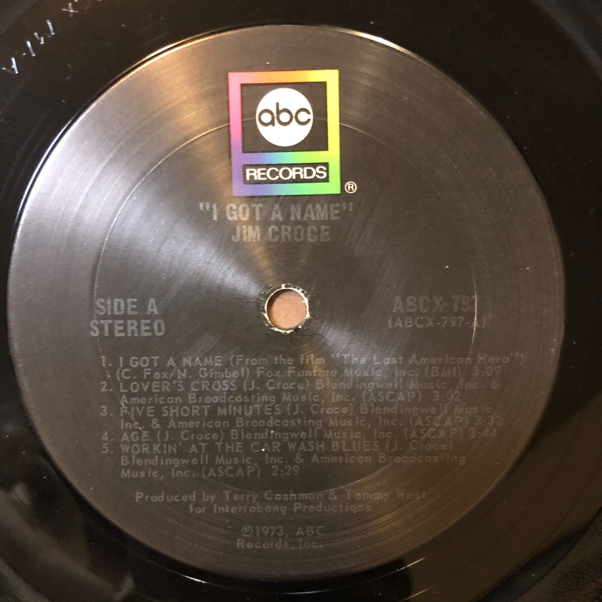 JIM CROCE I Got A Name - 1973 1st Press ABC LP Black Label