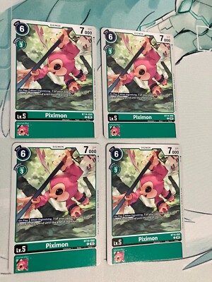 4x Piximon BT14-050 C (Playset) Digimon CCG | Blast Ace Near Mint