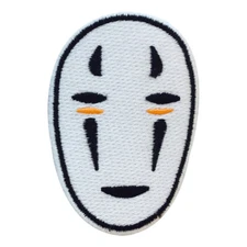 No face mask Embroidery Iron on Sew on Patch Badge For Clothes 