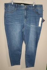 NEW WOMENS AVA  VIV HIGH-RISE SKINNY STRETCH JEANS SIZE 24W