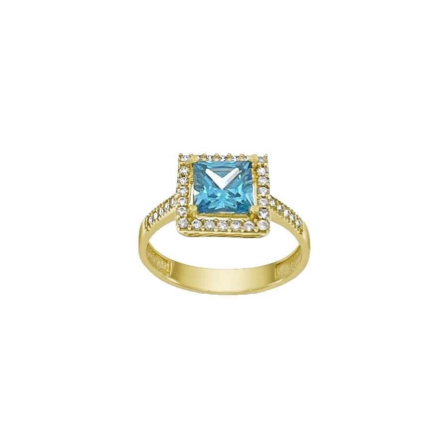 Anillos de moda banda Chapado en Oro Amarillo 7.5 Anillo