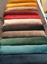 Plush Velvet Fabric Draught Excluder Draft Wind Stopper Door Cushion.