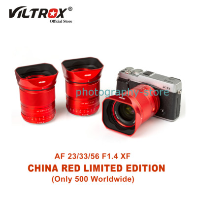 Viltrox 23mm 33mm 56mm F1.4 Red AF Portrait Lens Fr Fujifilm Fuji X Mount Camera