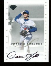 DARREN HALL mlb LOS ANGELES DODGERS signed AUTOGRAPH 5020