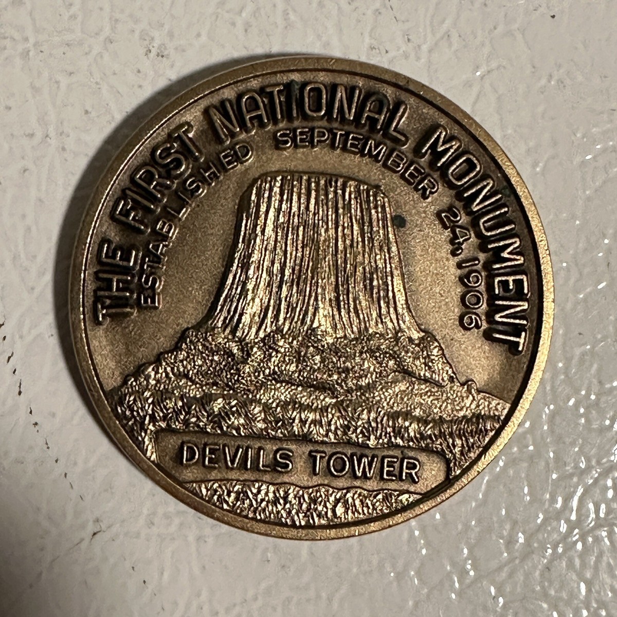 Prairie Dog Devils Tower First National Monument Medal Token Coin