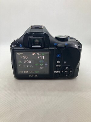 ESC+++】Pentax K-x 12.4MP DSLR 18-55mm Lens Kit black From JAPAN