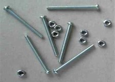 200 x SCREWS & NUTS FOR 7 PIN SOCKET PLUG TOWING TRAILER CABLE WIRE WIRING