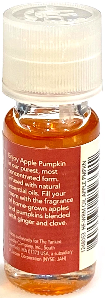 Aceite de fragancia para el hogar Yankee Candle APPLE PUMPKIN 0,33 fl oz 10 ml retirado raro 2017 Foto 2 de 3